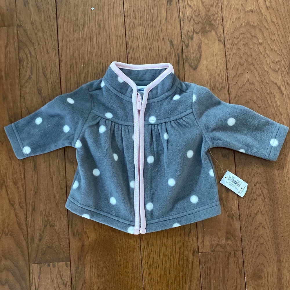 NWT Old Navy Fleece Jacket (0-3 Months)